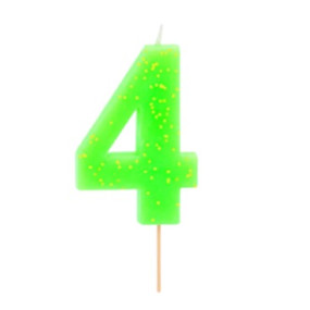 Vela 4 Verde Flúor